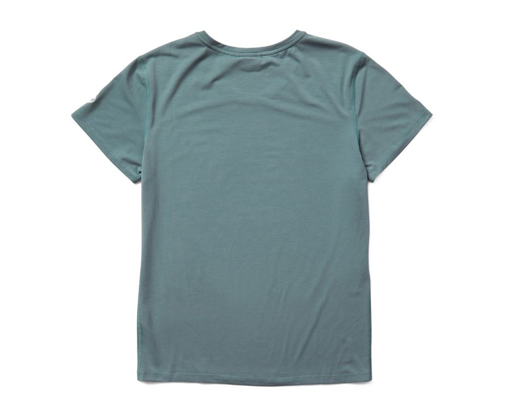 Merrell Kort Ærme Dame - Tencel™ Tee - Blå - NIS307416